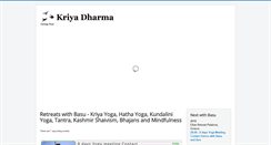 Desktop Screenshot of kriyadharma.com